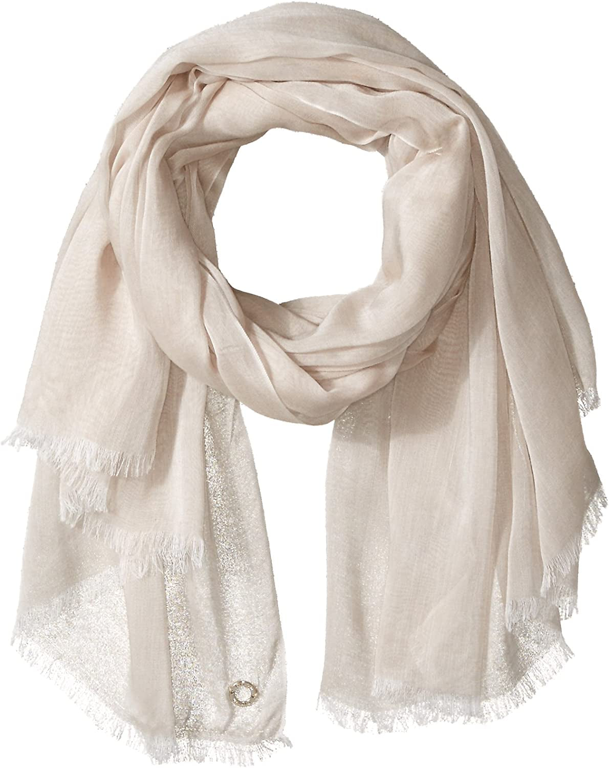 Calvin Klein Women'S Solid Chambray Scarf Apparel & Accessories > Clothing Accessories > Scarves & Shawls Calvin Klein Women's Accessories Latte One Size