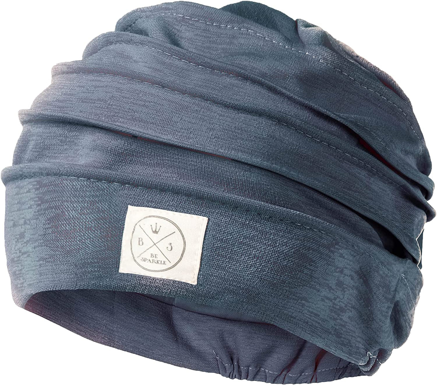 Be Sparkle Slouchy Headwraps, Cancer Headwear for Women Perfect for Chemo or Hair Loss Apparel & Accessories > Clothing Accessories > Headwear BS BE SPARKLE Blue