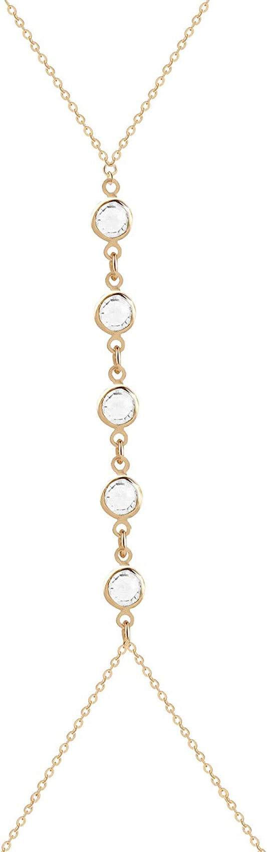 Gold Body Chain for Women, Sexy Simple Bikini Body Chain Apparel & Accessories > Jewelry > Body Jewelry ShinShang CLEAR