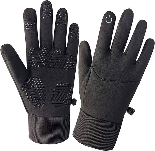 SUOYANA Winter Gloves Touch Screen Gloves Warm Waterproof Windproof Full Palm Non-Slip Lightweight for Women and Men Running,Walking,Cycling,Driving in Cold Weather Apparel & Accessories > Clothing Accessories > Gloves & Mittens SUOYANA Black Small