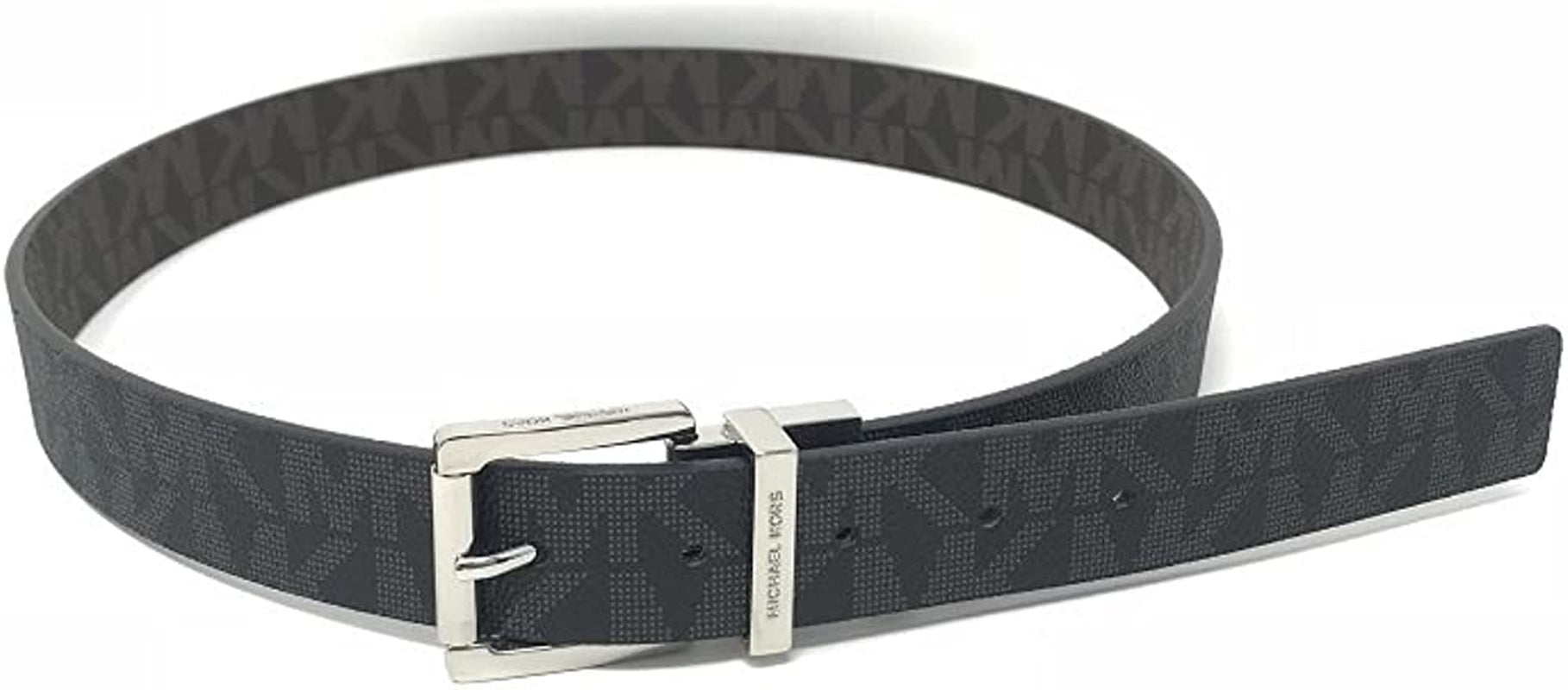 Michael Kors Women'S 30Mm Brown to Black Reversible MK Logo Monogram Synthetic Leather Belt Apparel & Accessories > Clothing Accessories > Belts Michael Kors Black Medium
