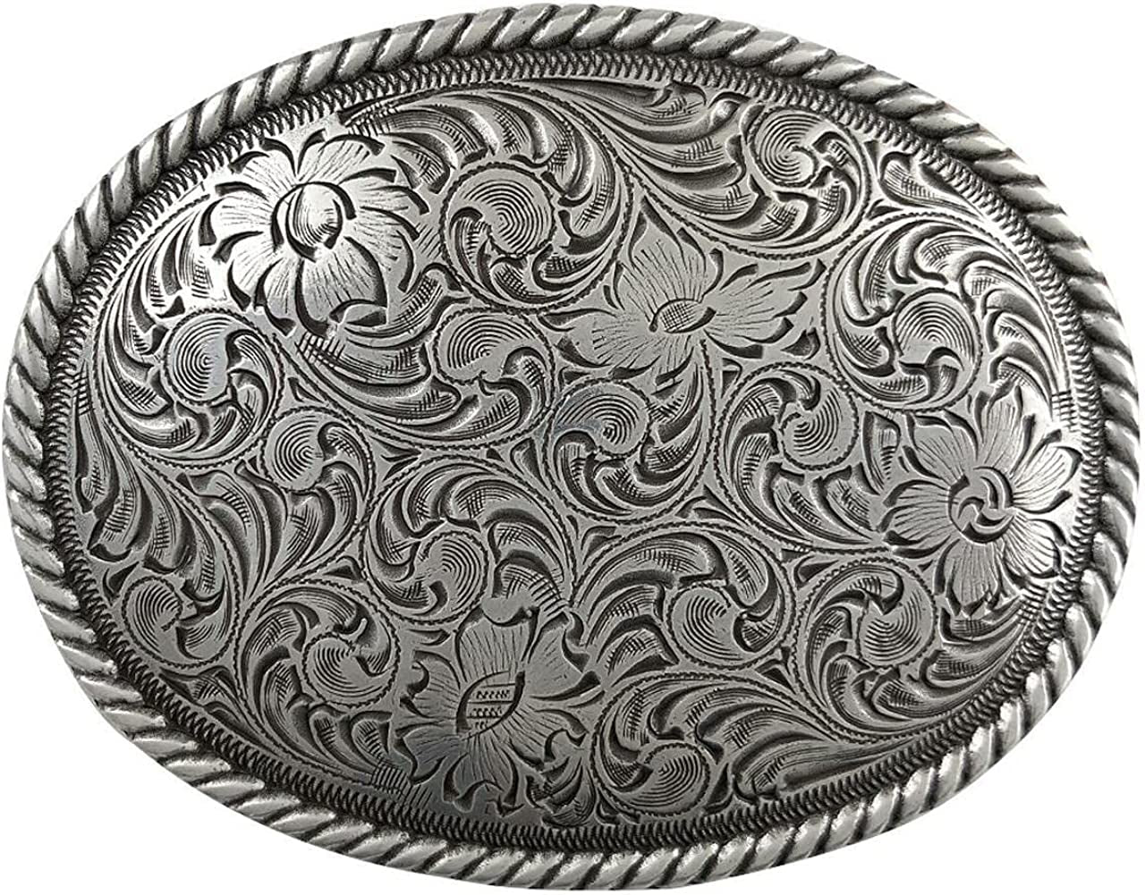 Western Floral Eagle Dogs Birds Star Replacement Belt Buckle Fits 1-1/2"(38Mm) Belt Strap-Multi-Style Options Apparel & Accessories > Clothing Accessories > Belt Buckles Belts.com Type Buckle S2 - H8136 Antique Silver 1-1/2"