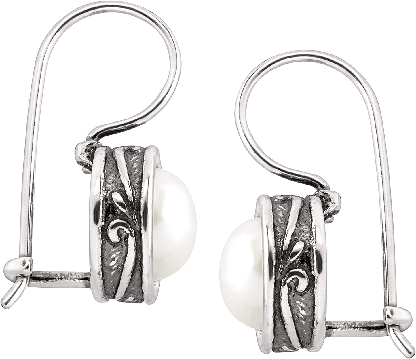 Silpada Pearl Drop Earrings for Women, Freshwater Cultured Pearl.925 Sterling Silver, Jewelry Gift Ideas, Modern Fairytale', 8Mm Apparel & Accessories > Jewelry > Earrings Silpada