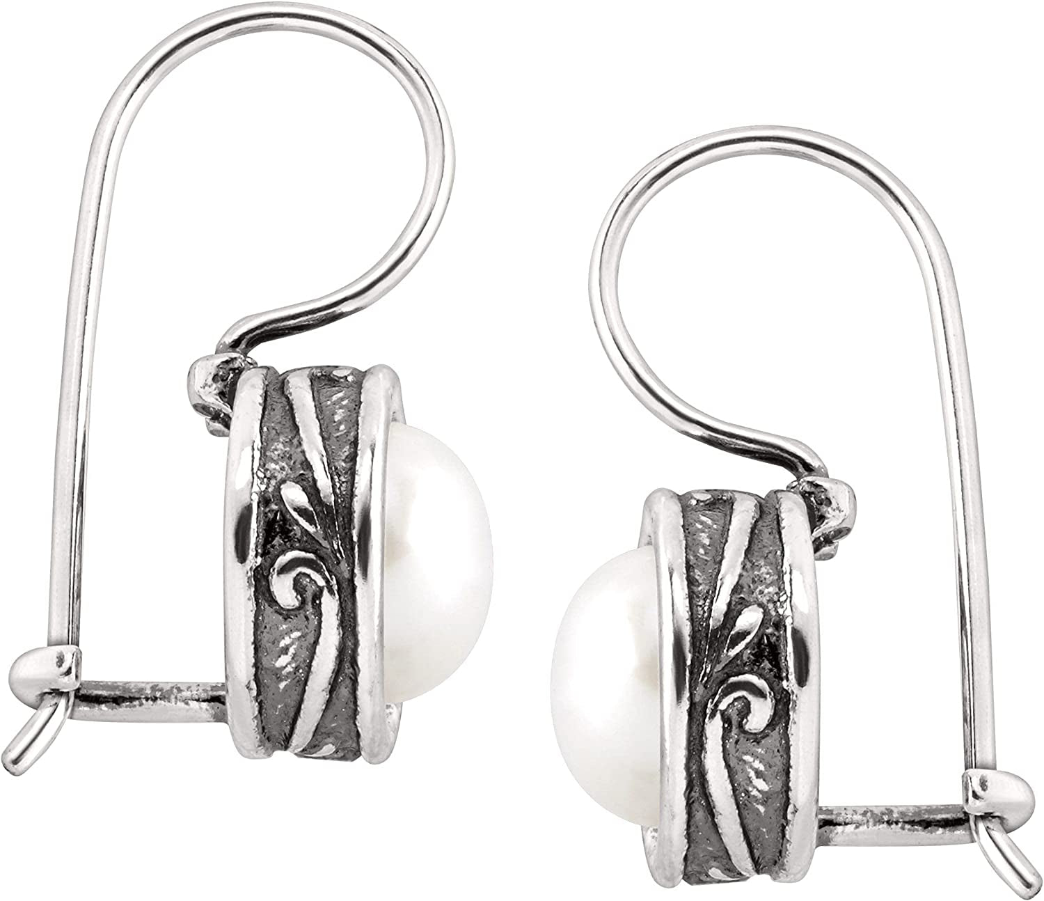 Silpada Pearl Drop Earrings for Women, Freshwater Cultured Pearl.925 Sterling Silver, Jewelry Gift Ideas, Modern Fairytale', 8Mm Apparel & Accessories > Jewelry > Earrings Silpada