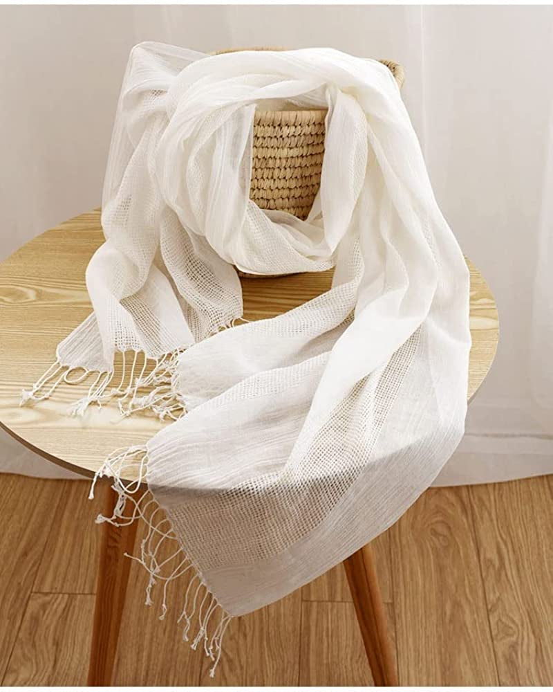 Jeelow Cotton Feel Scarf Shawl Wrap Soft Lightweight Scarves and Wraps for Men Women Apparel & Accessories > Clothing Accessories > Scarves & Shawls Jeelow