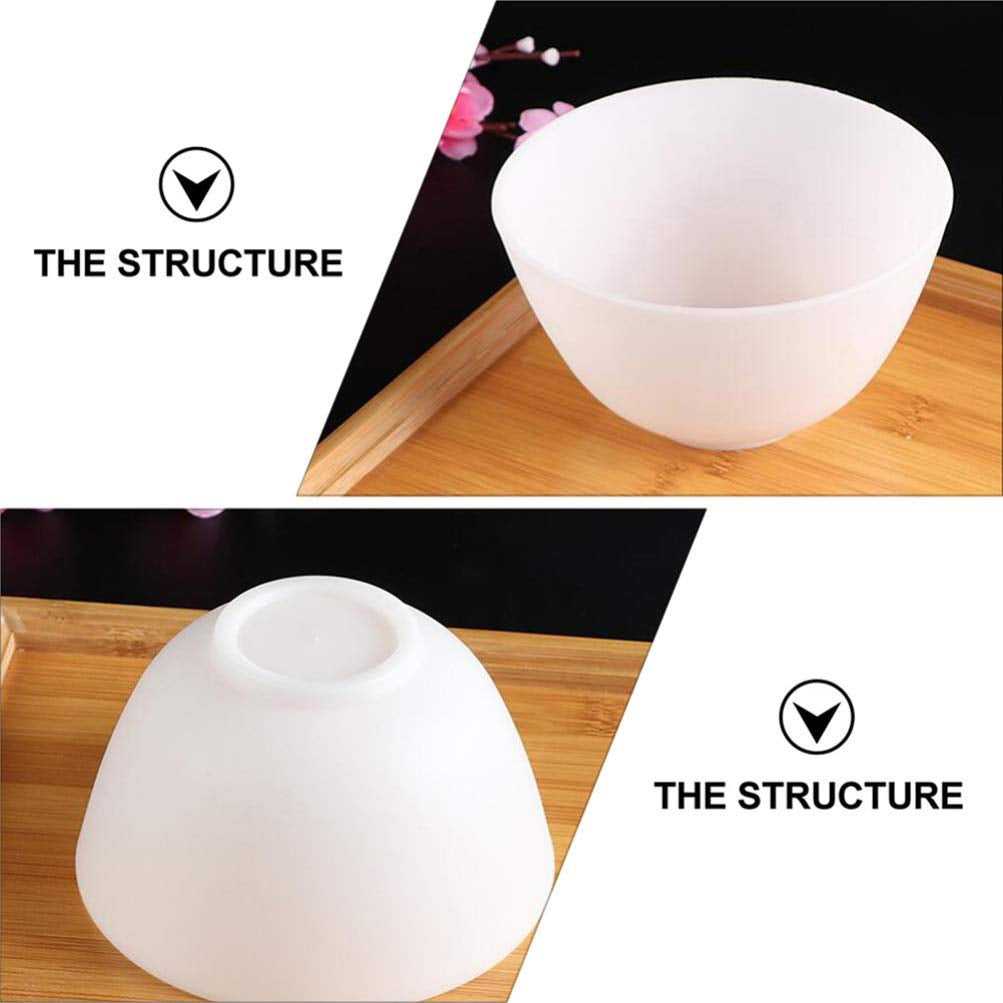 Healifty 3Pcs Diy Face Mixing Bowl Face Mask Bowl Facial Mud Bowl Silicone Bowl Cosmetic Beauty Tool for Home Salon Spa Face Skin Applicator Bowl (White) Health & Beauty > Personal Care > Cosmetics > Cosmetic Tools > Skin Care Tools Healifty