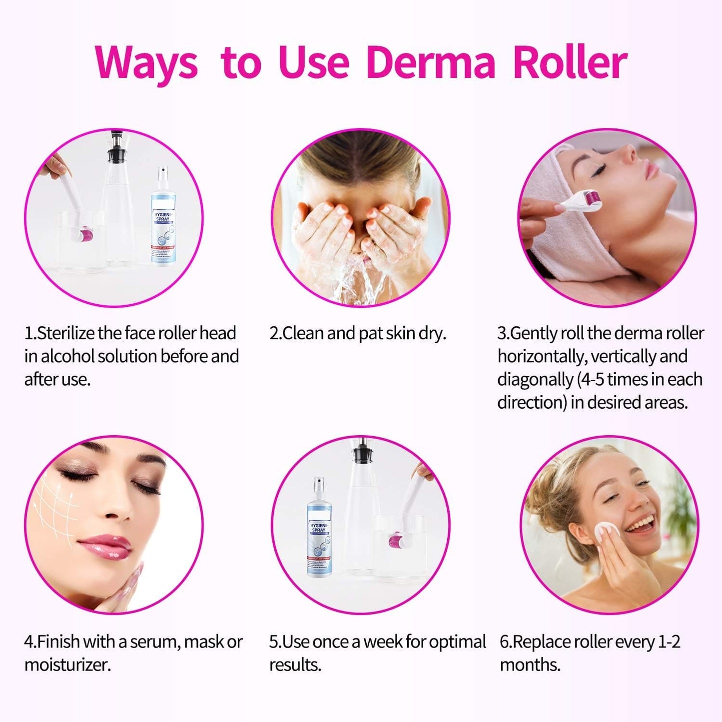 7 in 1 Derma Roller Kit - Jade Roller, Face Microneedle Roller, Facial Beauty Roller Skin Care Tools for Scarring and Face Skin Rejuvenation,Lifting, Skin_ Problems, Beard Health & Beauty > Personal Care > Cosmetics > Cosmetic Tools > Skin Care Tools MPOPUUL