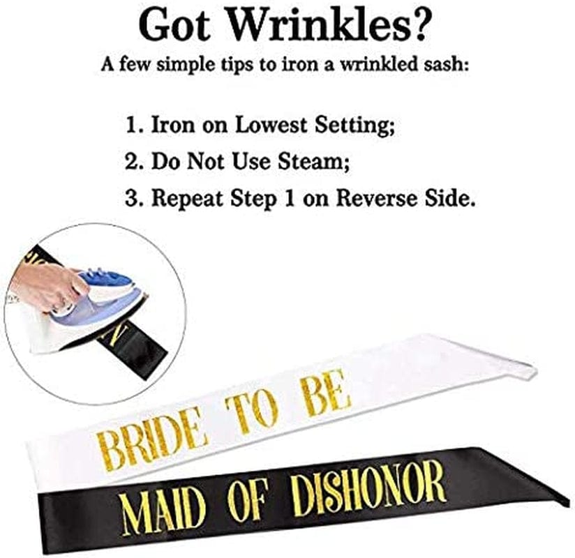 7 Pack Hen Party Sash, 1 White Bride to Be Sash+6 Black Team Bride Tribe Hen Do Sash for Girls Hen Night Out Bridal Shower Wedding Bachelorette Party Accessories Apparel & Accessories > Clothing Accessories > Sashes PHOGARY