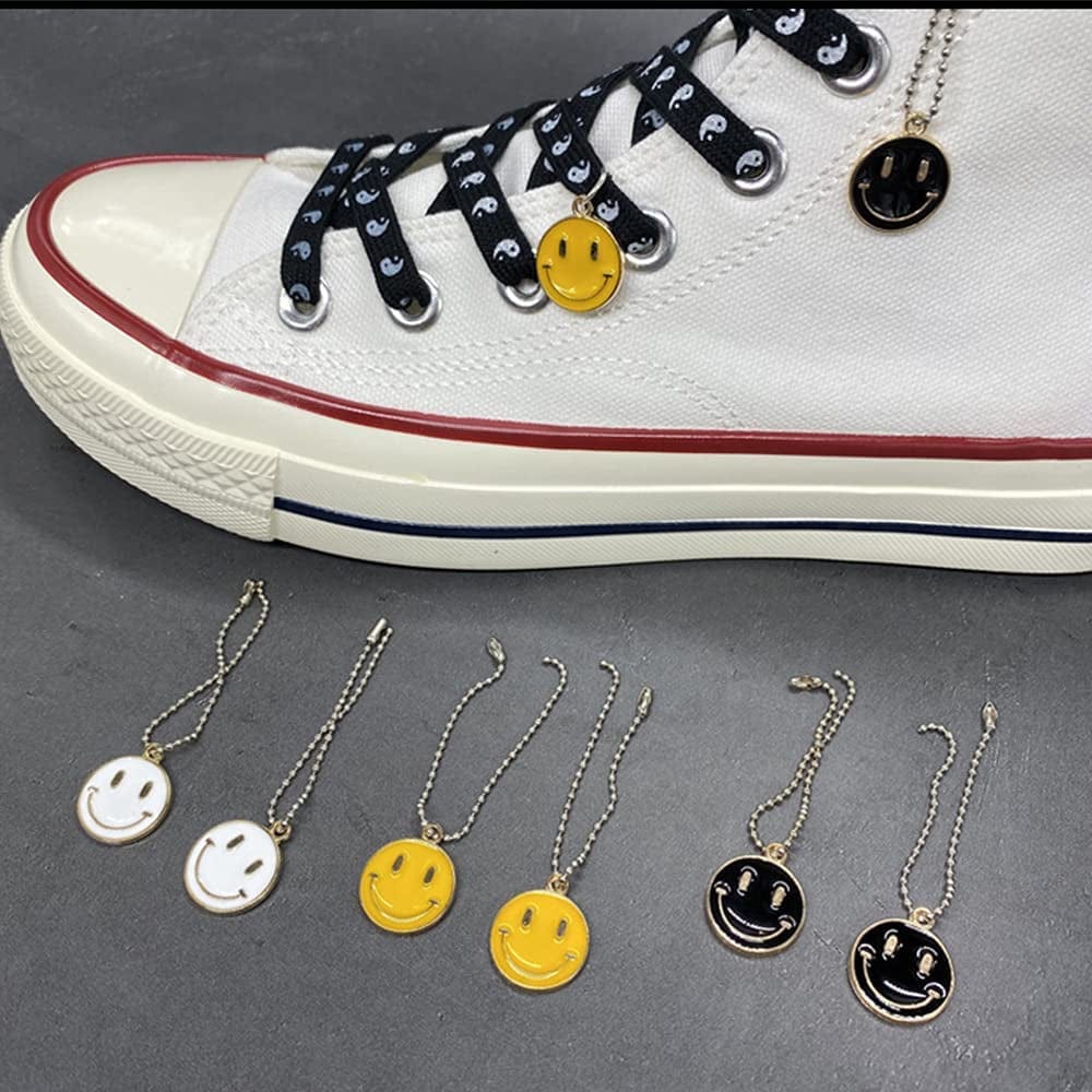 70 Pcs Smiley Face Charms Pendants for DIY Bracelets Earrings Necklace Keychain Jewelry Making