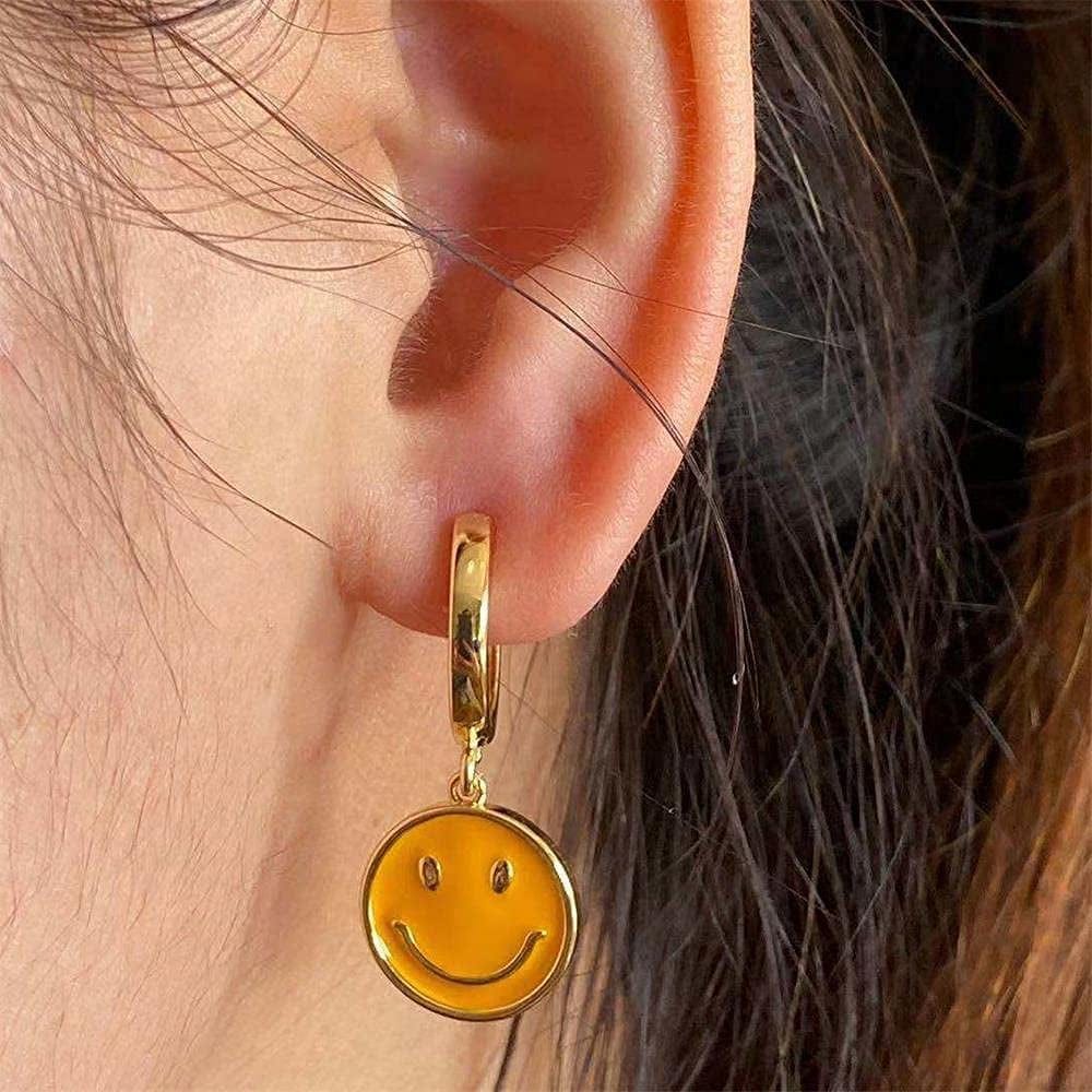 70 Pcs Smiley Face Charms Pendants for DIY Bracelets Earrings Necklace Keychain Jewelry Making