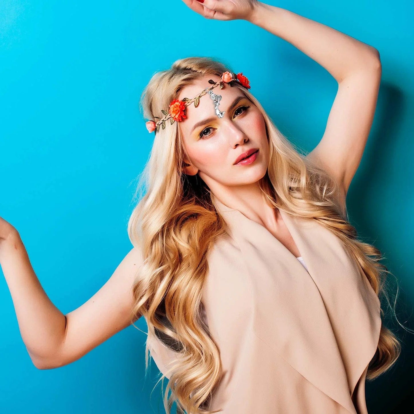 70 Pieces Cheerleader Charms Gymnastics Charm School Sports Charm Pendants Necklace Crafting Jewelry Findings Making Accessory DIY Necklace Bracelet (Classic Style)