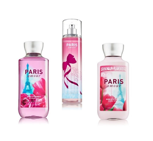 Bath & Body Works ~ Signature Collection ~ “Paris Amour “~ Shower Gel, Fine Fragrance Mist & Body Lotion ~ Trio Gift Set Health & Beauty > Personal Care > Cosmetics > Bath & Body Bath & Body Works