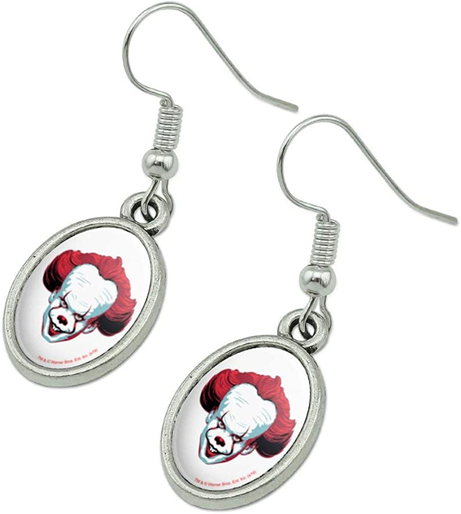 GRAPHICS & MORE IT Pennywise Come Home Novelty Dangling Drop Oval Charm Earrings Apparel & Accessories > Jewelry > Earrings GRAPHICS & MORE
