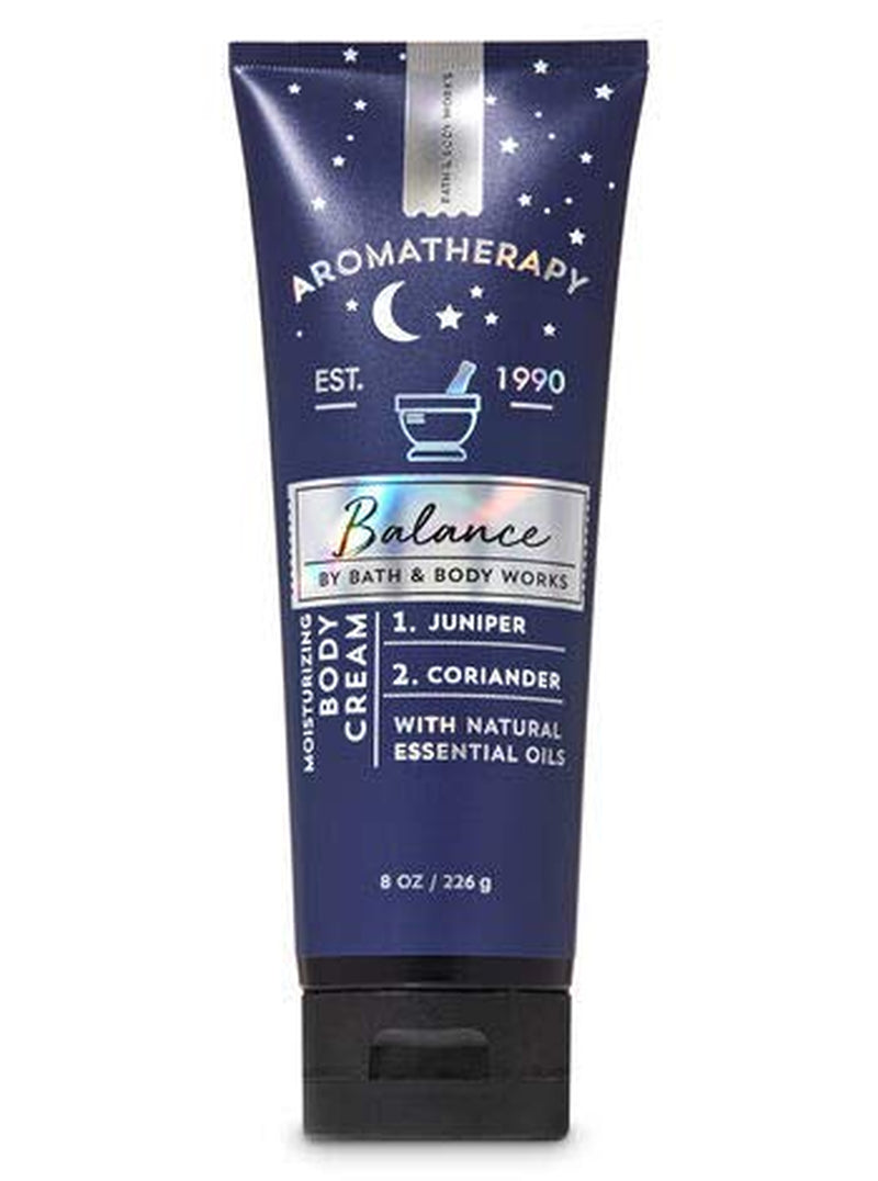 Bath & Body Works Aromatherapy Balance Moisturizing Body Cream with Natural Essential Oils Juniper & Coriander 8 Oz / 226 G Health & Beauty > Personal Care > Cosmetics > Bath & Body Bath and Body Works