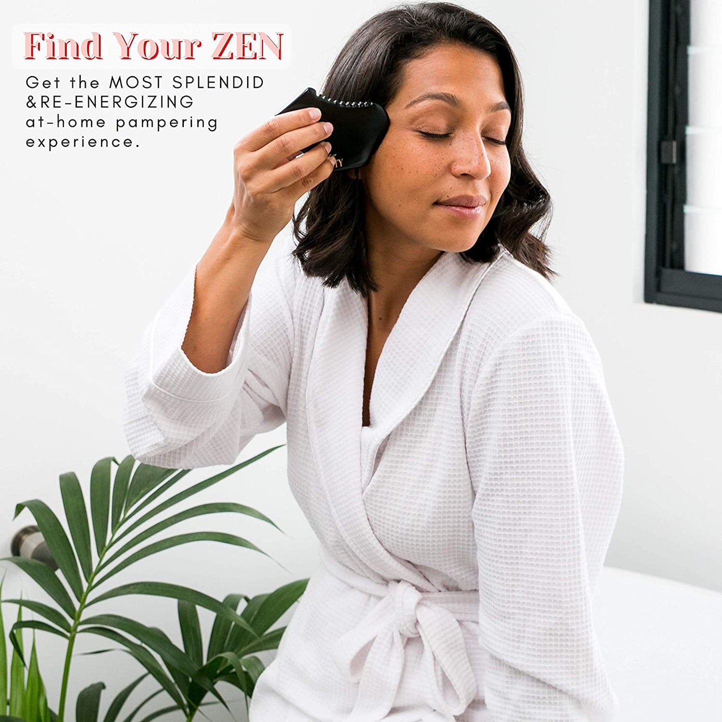Gua Sha Facial Tool, Unique 7-Edge Guasha Tool for Face – Body Gua Sha Stone, Gua Sha Massage Tool - 3D Gua Sha Facial Tool - Face Stone Gua Sha Tool, Face Sculpting Tool, Bian Stone Gua Sha Comb Health & Beauty > Personal Care > Cosmetics > Cosmetic Tools > Skin Care Tools WITTY