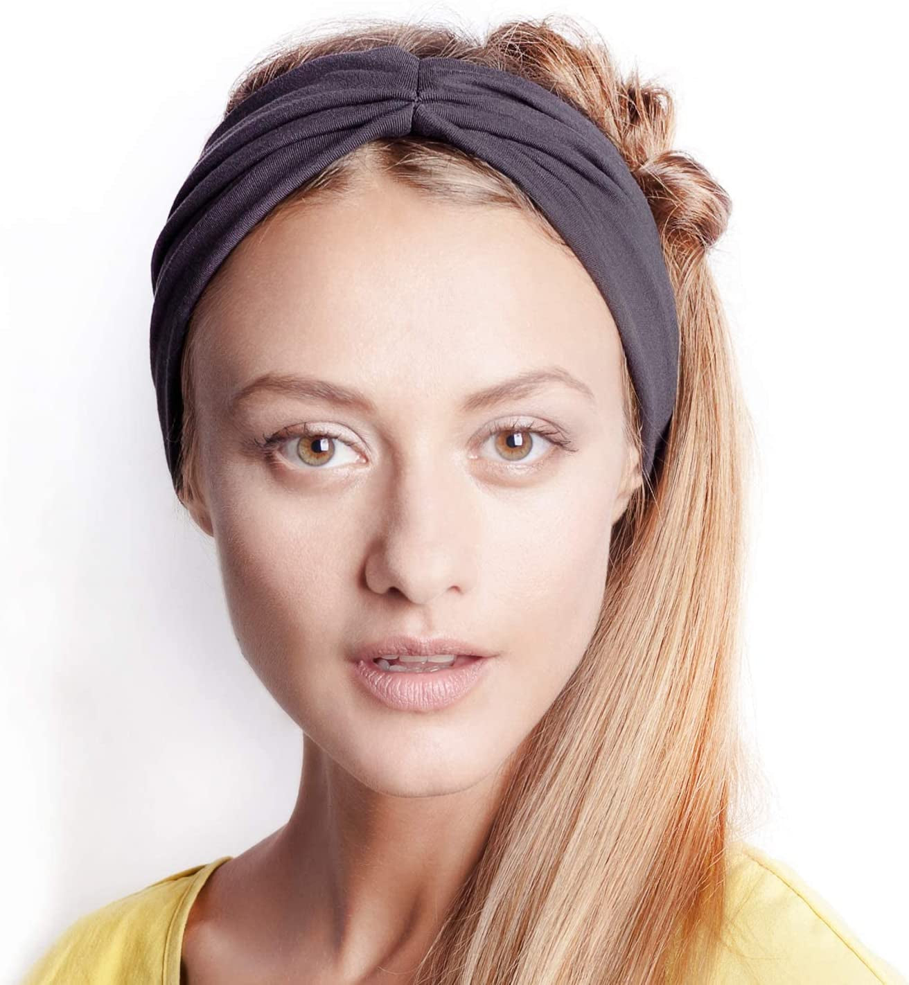 BLOM Original Headbands for Women Wear for Yoga, Fashion, Working Out, Travel or Running Multi Style Apparel & Accessories > Clothing Accessories > Headwear BLOM Charcoal