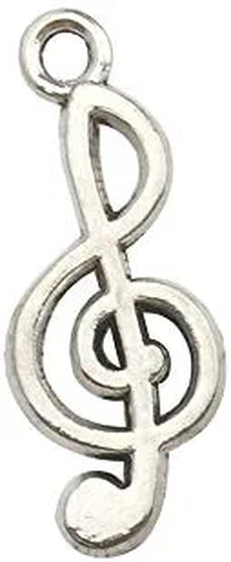 70Pcs Craft Supplies Instrument Silver Music Notes Charms Pendants for Crafting, Jewelry Findings Making Accessory for DIY Necklace Bracelet Earrings HM211 Hm211