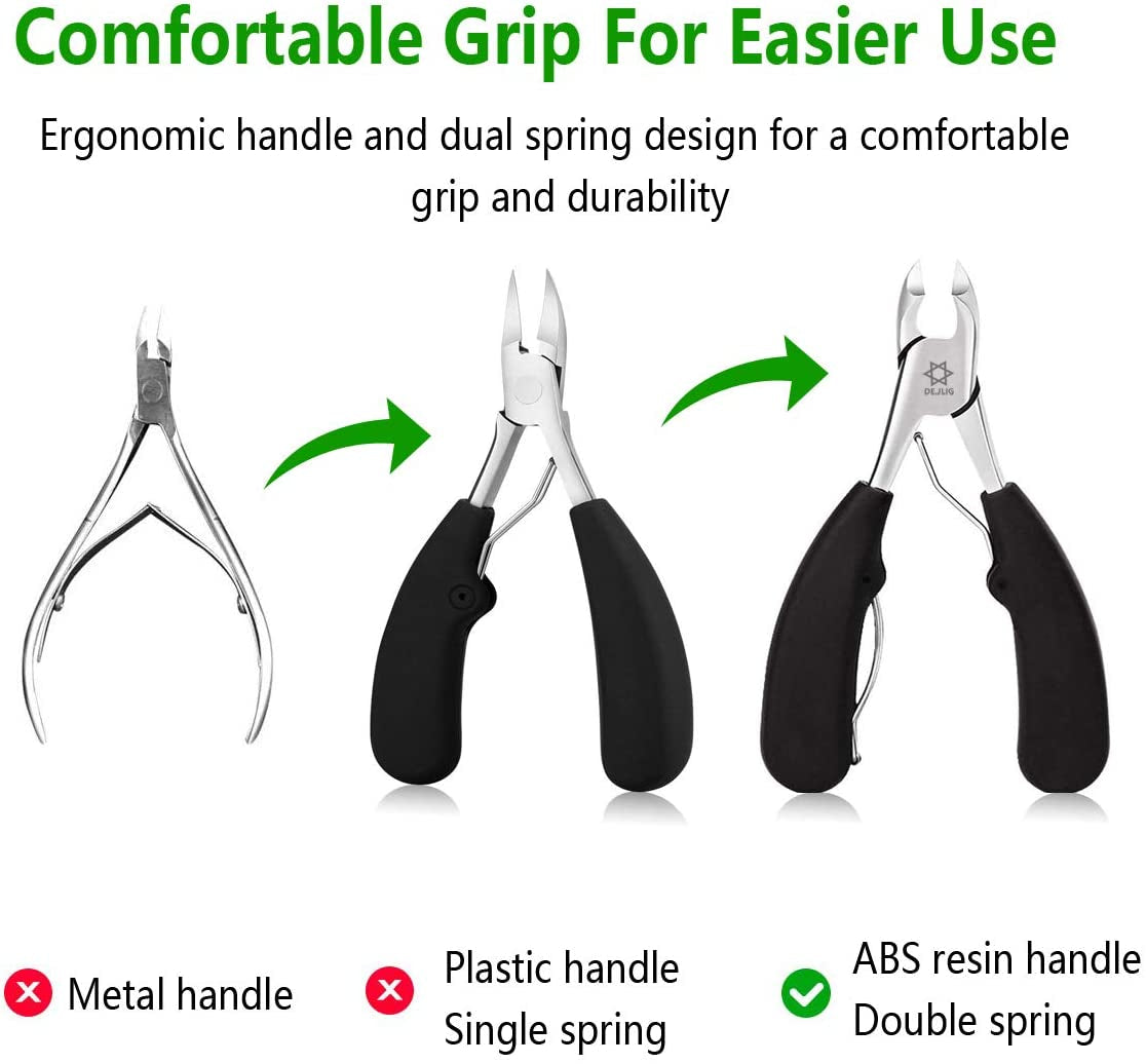 Podiatrist Toenail Clippers,Professional Ingrown or Thick Toe Nail Clippers for Men & Seniors ,Toe Clippers Podiatrist Tool Pedicure Clippers Toenail Cutters Nipper Precision Diabetic Toenail Clipper Health & Beauty > Personal Care > Cosmetics > Cosmetic Tools > Nail Tools DEJLIG