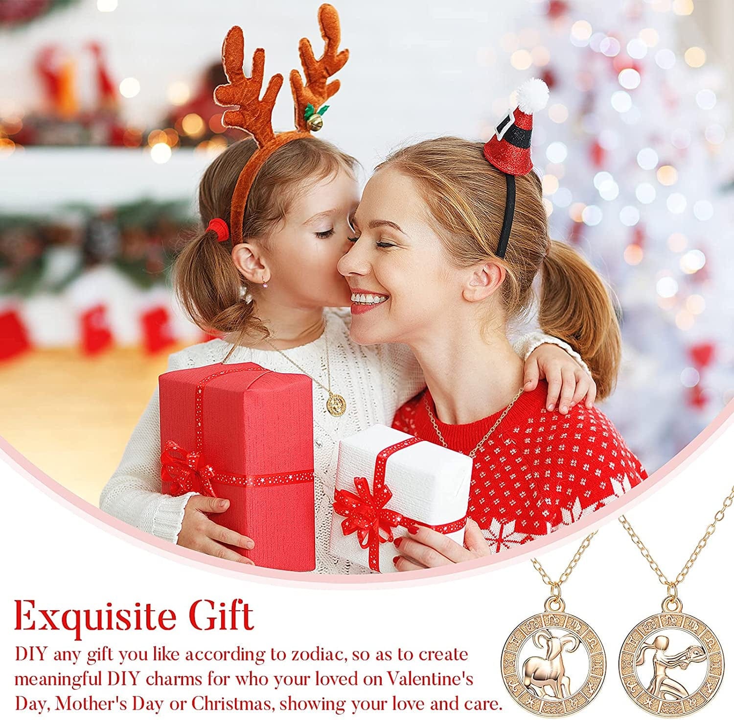 72 Pieces Zodiac Charms Set, Includes 36 Sign Letter Rhinestone Symbol Charm Pendant, 36 Zodiac Charm Necklace Display Cards with 6 Necklace Chains and 48 Split Rings for Jewelry Making