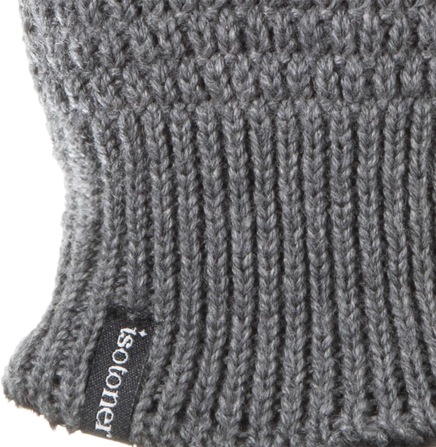 Isotoner Women'S Knit Touchscreen Texting Plush Lined Cold Weather Gloves with Water Repellent Technology , Heather Grey, 1SZ Apparel & Accessories > Clothing Accessories > Gloves & Mittens isotoner