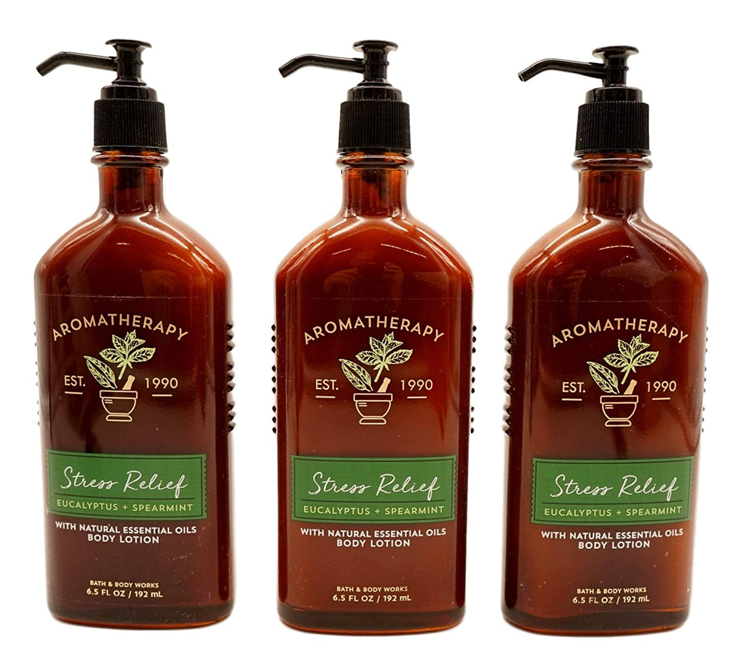Bath & Body Works Aromatherapy Stress Relief Eucalyptus Spearmint Lotion 6.7 Fl Oz Each (3 Pack) Health & Beauty > Personal Care > Cosmetics > Bath & Body Bath & Body Works