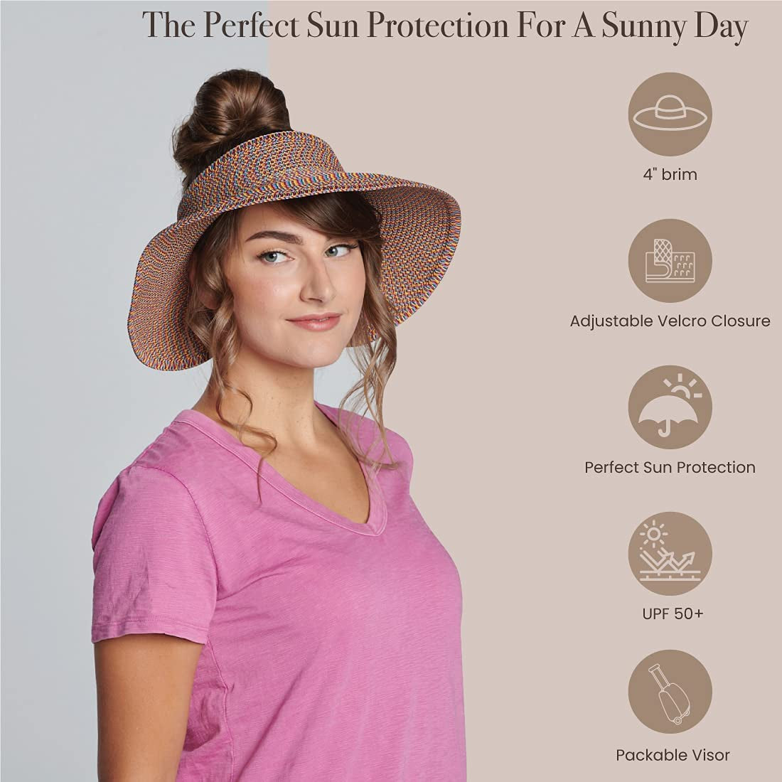San Diego Hat Co. Women'S Visor Apparel & Accessories > Clothing Accessories > Hats San Diego Hat Co.