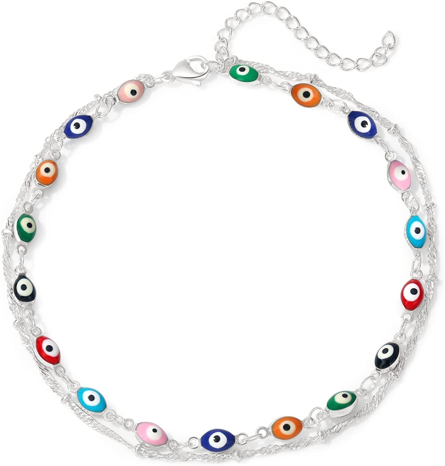 Evil Eye Ankle Bracelet,Evil Eye Anklet,Evil Eye Bracelet,Evil Eye Anklets for Women,Mother'S Day Gift Apparel & Accessories > Jewelry > Anklets DeScount