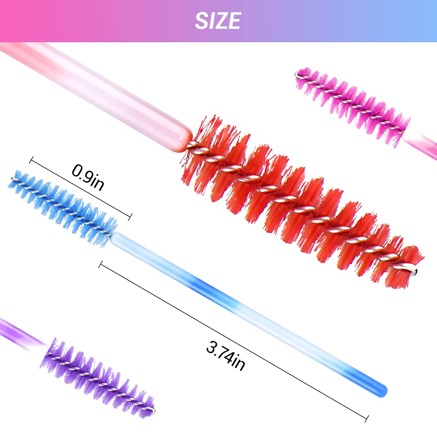 EYESEEK 100Pcs Multicolor Disposable Eyelash Mascara Brushes Makeup Brush Set Eyebrow Wands Applicator Cosmetic for Eye Lash Extensions Makeup Tool Kits (10 Colors Mix) Health & Beauty > Personal Care > Cosmetics > Cosmetic Tools > Makeup Tools EYESEEK