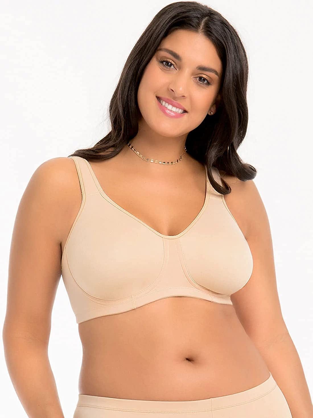 7306 - Women'S Full Coverage Wireless U-Back Bra