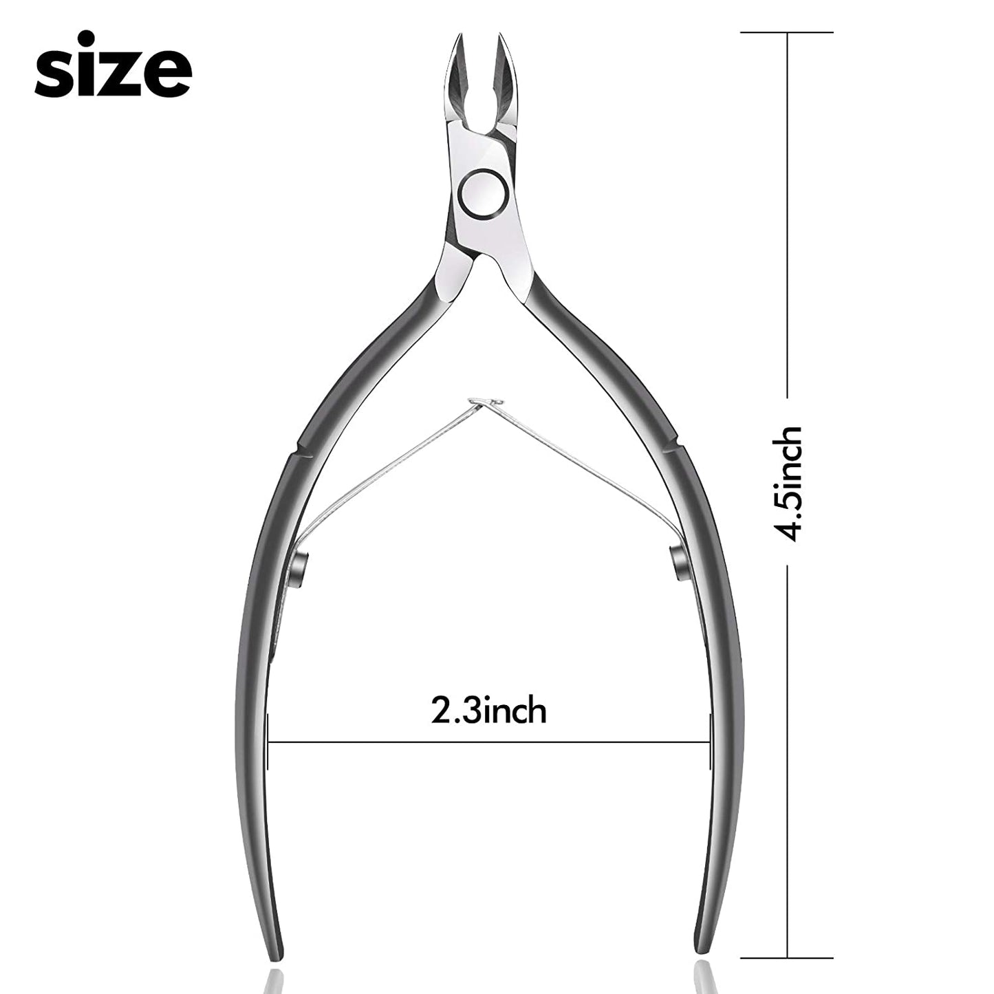 Cuticle Cutter Cuticle Trimmer - Cuticle Clipper Cuticle Nipper Professional Cuticle Remover Tool for Fingernail and Toenail Health & Beauty > Personal Care > Cosmetics > Cosmetic Tools > Nail Tools ECBASKET