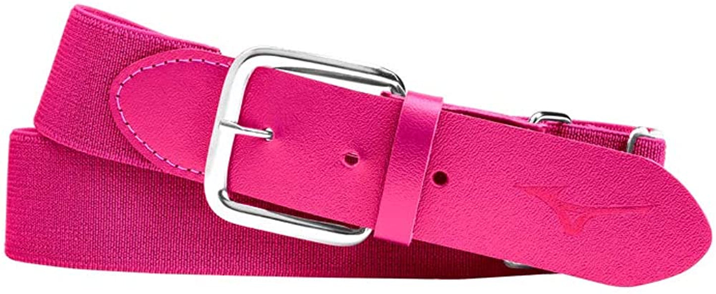 Mizuno Classic Elastic Baseball/Softball Belt | Youth and Adult Apparel & Accessories > Clothing Accessories > Belts Mizuno Shocking Pink Adult OSFM