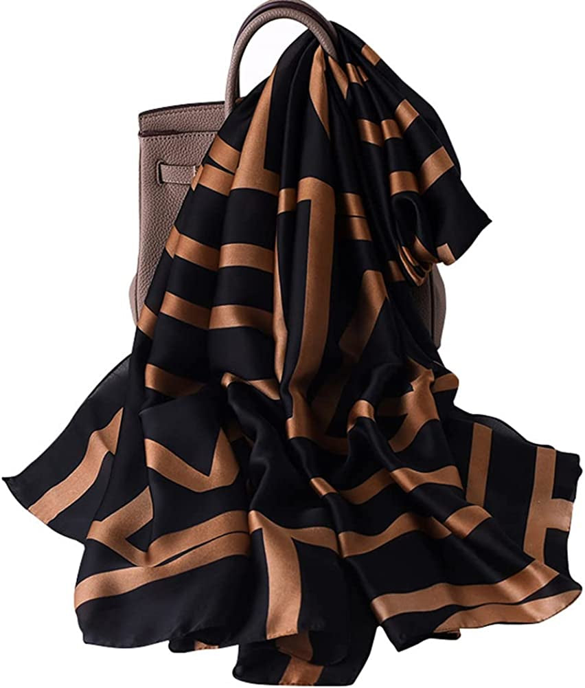 K-Elewon Silk Feeling Scarf Fashion Scarves Long Lightweight Sunscreen Shawls for Women Apparel & Accessories > Clothing Accessories > Scarves & Shawls K-Elewon