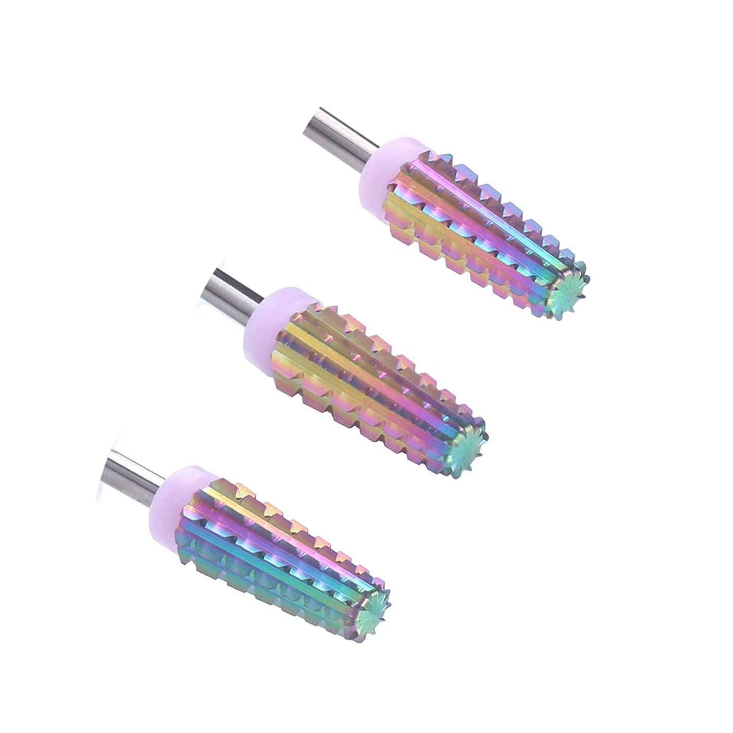 MZCMSL 5 in 1 Carbide Nail Bit - Fast Remove Acrylic or Gel,3/32 Shank Tapered Barrel Bit - Two Way Rotate Use for Both Left and Right Handed,Nail Tool (3Xc,Multicolor) Health & Beauty > Personal Care > Cosmetics > Cosmetic Tools > Nail Tools MZCMSL