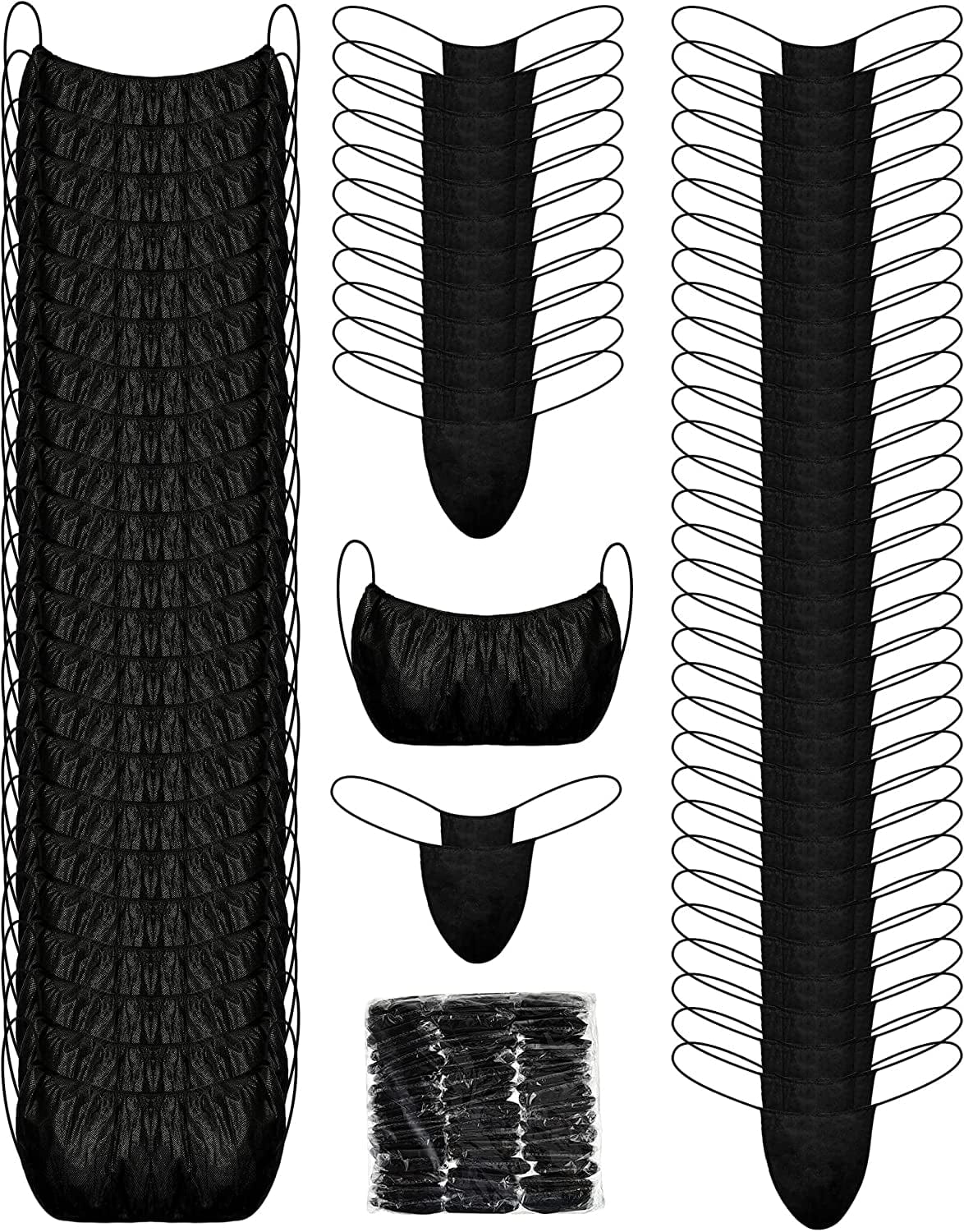 75 Packs Disposable Bra and Panties Sets for Women, 25 Packs Disposable Bra Spa Top Underwear, 50 Packs Disposable Thongs Bikini Panties, Spay Tanning Wraps, Individually Wrapped, Black