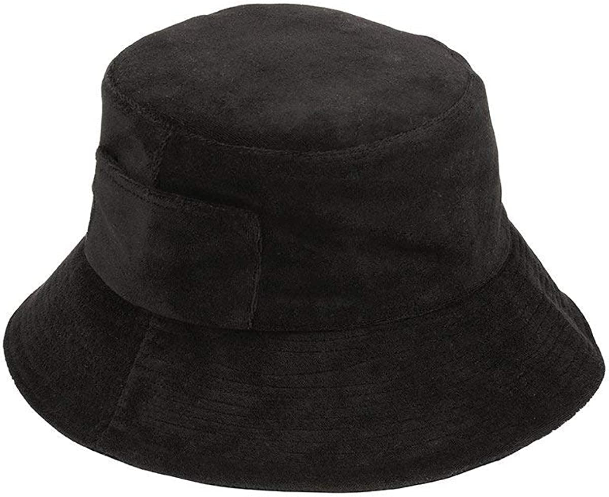 Lack of Color Women'S Wave Terrycloth Bucket Hat Apparel & Accessories > Clothing Accessories > Hats Lack of Color Black Terry Medium-Large