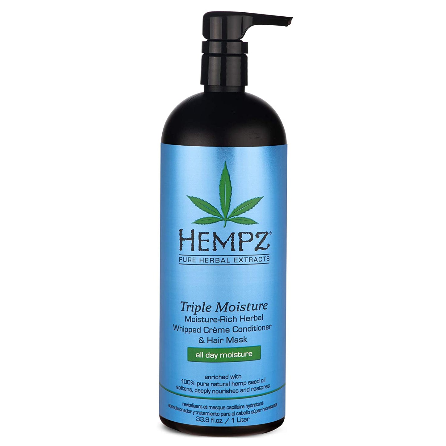 Hempz Triple Moisture-Rich Herbal Whipped Creme Conditioner and Hair Mask for Women and Men, 33.8 Oz. - Premium, Natural Moisturizing Conditioners to Repair Dry, Damaged Hair - Scented Hair Care Health & Beauty > Personal Care > Hair Care Hempz White/Enchanted Grapefruit 33.8 Fl Oz (Pack of 1)