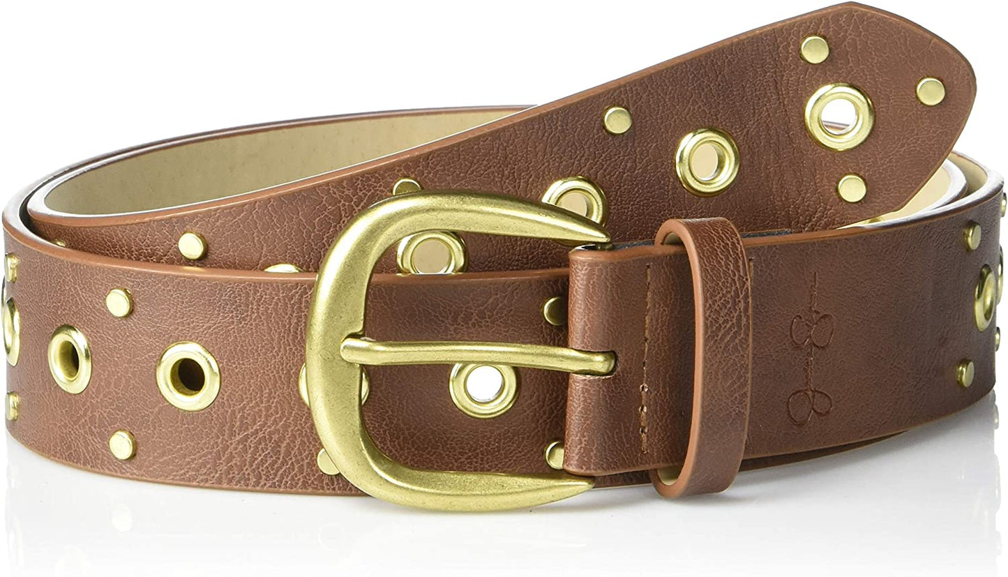 Jessica Simpson Women'S Fashion Casual Belt Apparel & Accessories > Clothing Accessories > Belts Jessica Simpson Studded Brown 1 X-Large