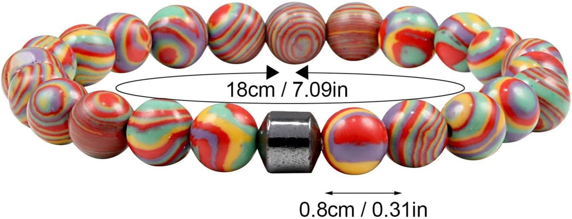 Black Slimming Bracelet Anklet Adjustable Drainage Bracelet Anklet Healing Crystal Stones Bracelet Chakra Energy Protection Gift Apparel & Accessories > Jewelry > Anklets Generic