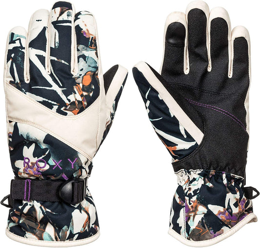 Roxy Women'S Jetty Gloves Apparel & Accessories > Clothing Accessories > Gloves & Mittens Roxy True Black Superlights (KVJ9) Large