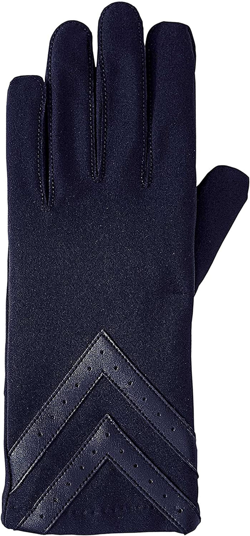 Isotoner Spandex 3-Button Length Chevron Gloves Style A30276 Apparel & Accessories > Clothing Accessories > Gloves & Mittens Isotoner Midnight Small/Medium