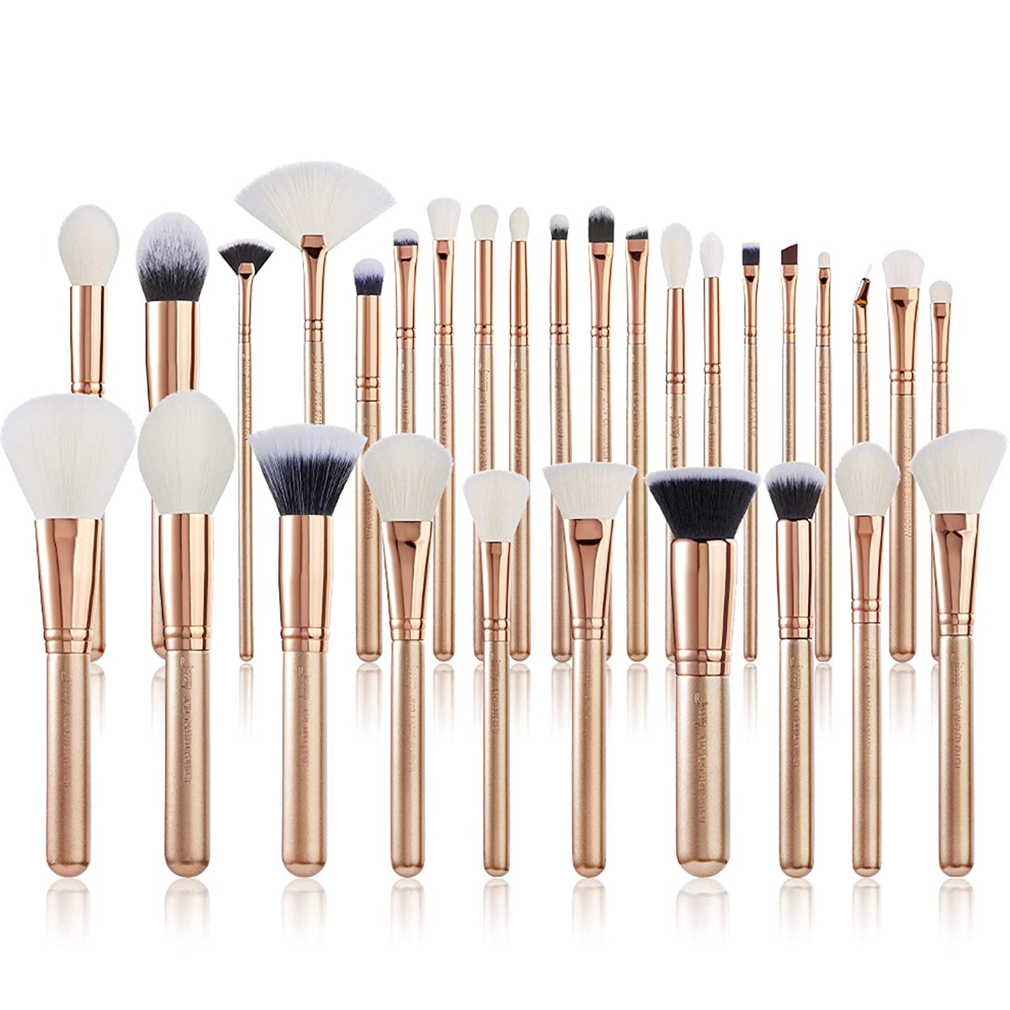 Jessup Brush Set Make up Brushes Powder Brush Face Lip Make-Up Brush Professional Beauty Brush Tools&Kits 30 Pcs Prussian Blue T470 Health & Beauty > Personal Care > Cosmetics > Cosmetic Tools > Makeup Tools Jessup Gold