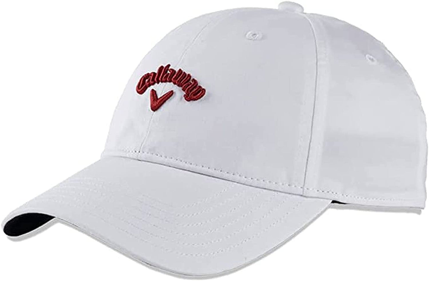 Callaway Golf 2022 Heritage Twill Adjustable Hat Apparel & Accessories > Clothing Accessories > Hats Callaway White/Dark Red One Size
