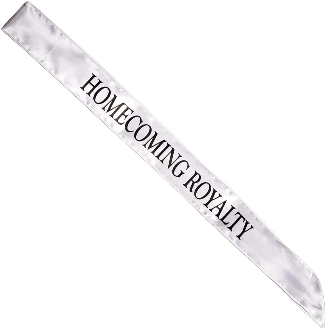 Satin Homecoming Royalty Sash, Silver Black Imprint Apparel & Accessories > Clothing Accessories > Sashes Anderson's Silver/Black