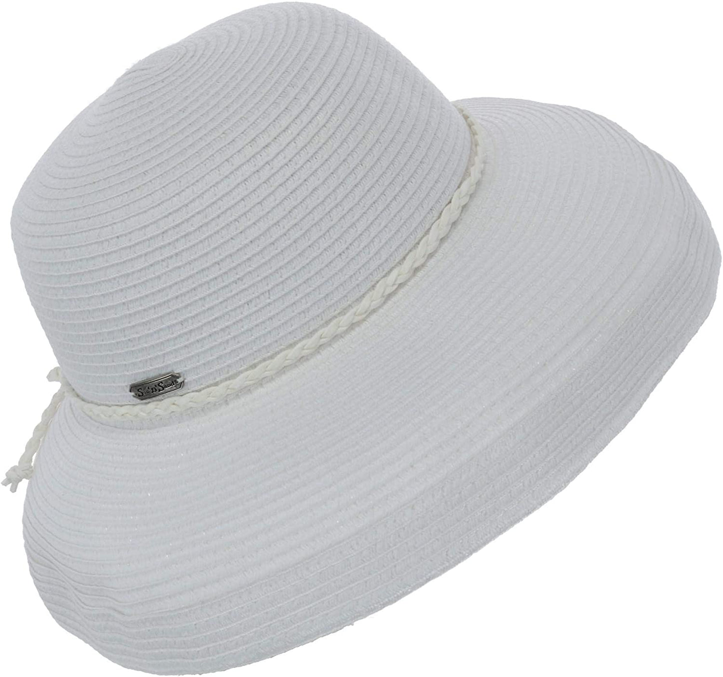 Sun 'N' Sand Women'S Kettle Brim Sun Hat with Rope Band, White Apparel & Accessories > Clothing Accessories > Headwear Sun N Sand