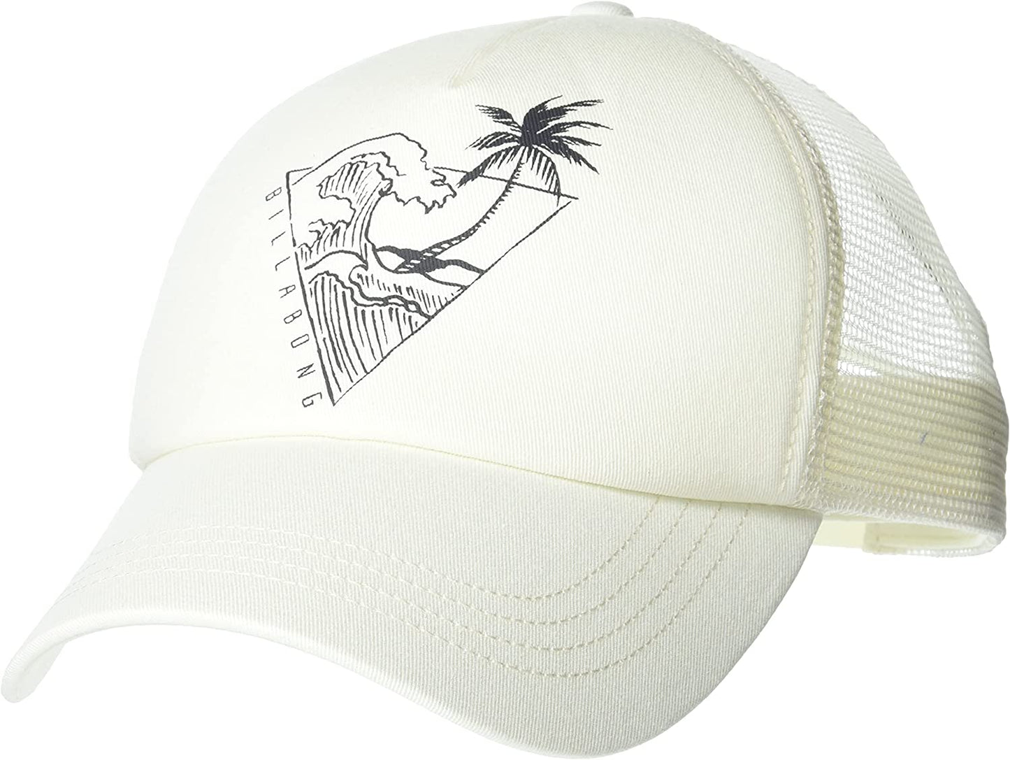 Billabong Women'S Aloha Forever Adjustable Trucker Hat with Mesh Back Apparel & Accessories > Clothing Accessories > Hats Billabong White/Black One Size