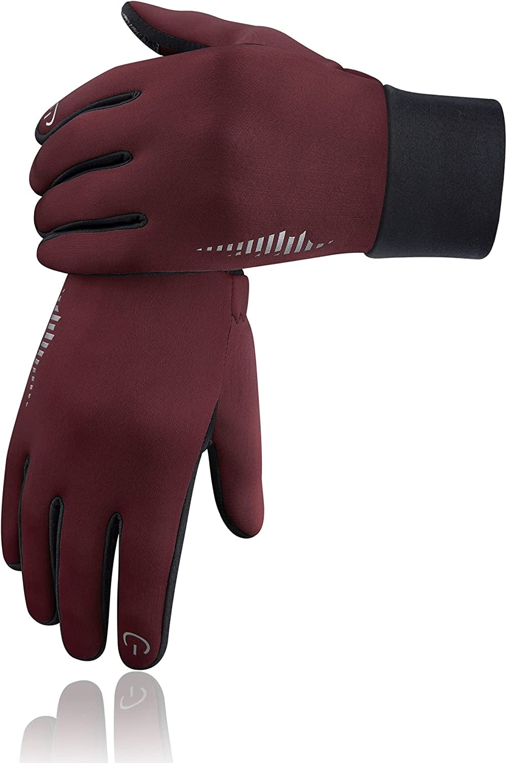 SIMARI Winter Gloves Men Women Touch Screen Glove Cold Weather Warm Gloves Freezer Work Gloves Suit for Running Driving Cycling Working Hiking 102 Apparel & Accessories > Clothing Accessories > Gloves & Mittens SIMARI Ruby Wine Small