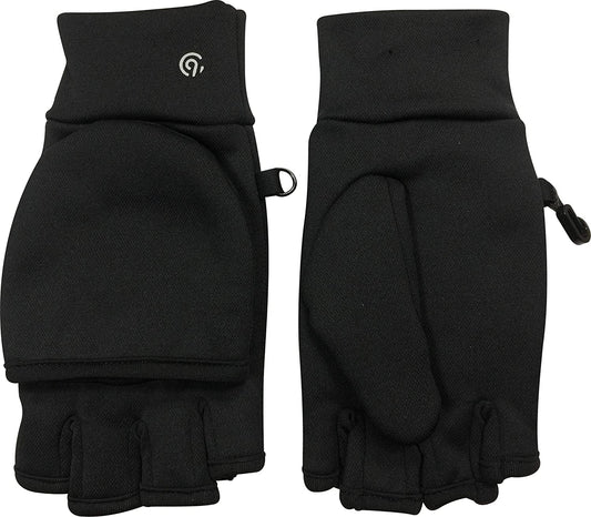 C9 Champion Women'S Everyday Flip Top Mitten and Fingerless Glove with Reflective Detail Apparel & Accessories > Clothing Accessories > Gloves & Mittens C9 Champion Black One Size