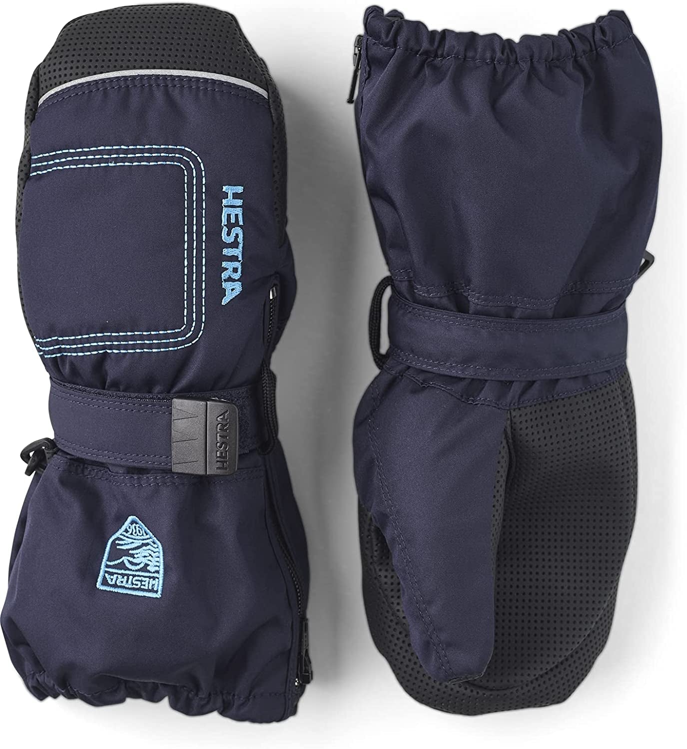 Hestra Baby Zip Long Mitt (Child 1-9Yrs) | Waterproof, Insulated Mittens for Toddlers & Kids for Winter & Playing in the Snow Apparel & Accessories > Clothing Accessories > Gloves & Mittens Hestra Dark Navy 1