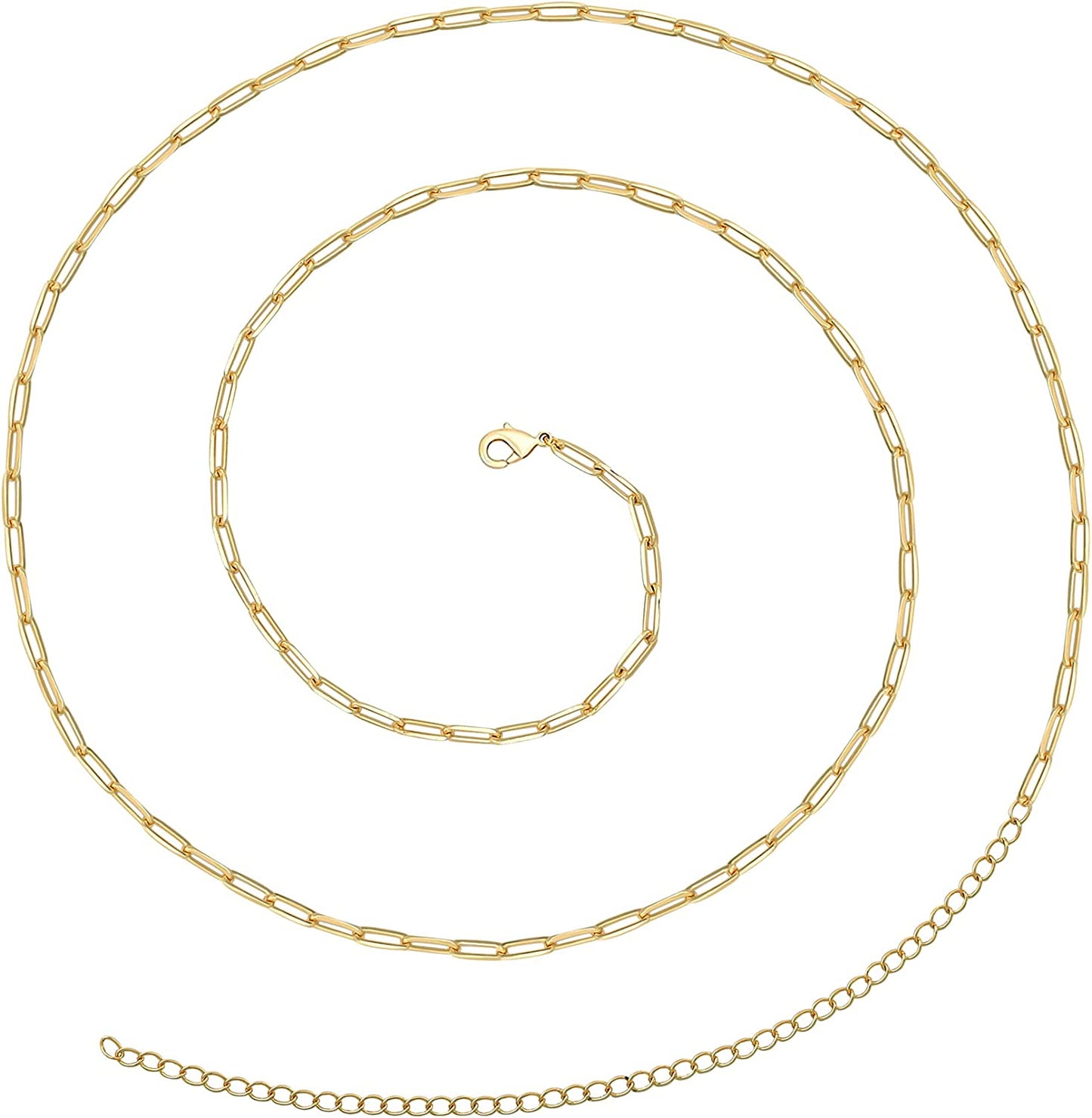 TOBENY 27.5/33.5/40 Inches Waist Belly Chains for the Waist for Women 14K Gold Plated Belly Chains for Women plus Size Body Chain for Women Teens Apparel & Accessories > Jewelry > Body Jewelry TOBENY B 27.5 Inches