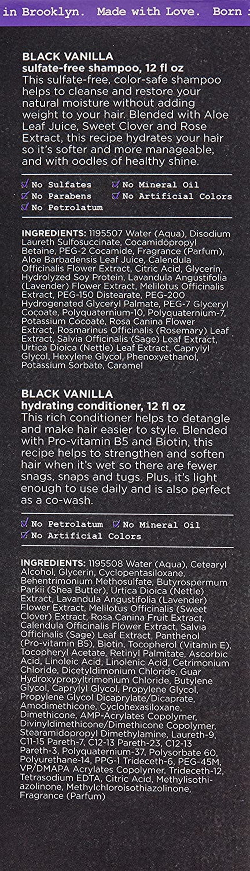 Carol’S Daughter Black Vanilla Curly Hair Sulfate Free Shampoo and Conditioner Set for Dry, Damaged Natural Hair, Moisturizing and Hydrating Hair Care Bundle - Made with Shea Butter, Aloe and Rosemary Health & Beauty > Personal Care > Hair Care Carol's Daughter